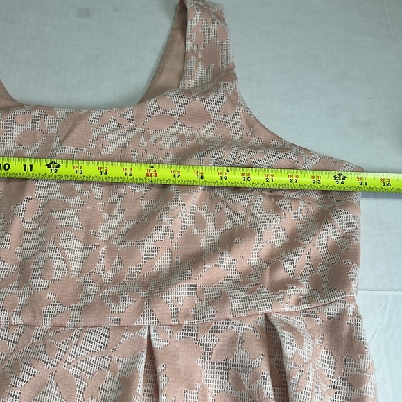 Torrid Light Pink Textured Sleeveless Dress Plus Size 24 | Fit & Flare Zip Back - Picture 8 of 14